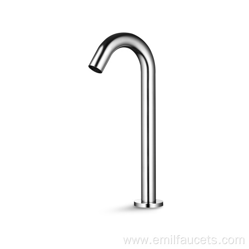 Bathroom automatic tall vessel sink faucet copper body